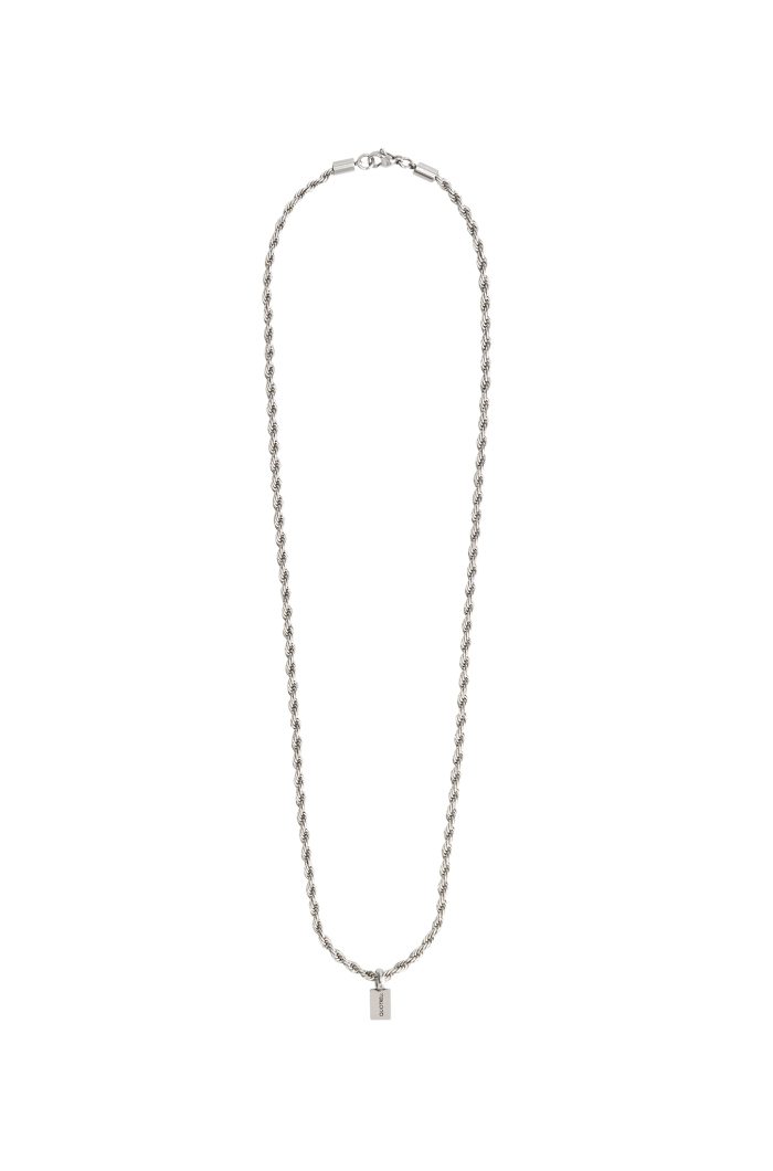 QUOTRELL COUTURE ROPE CHAIN - 60 CM SILVER