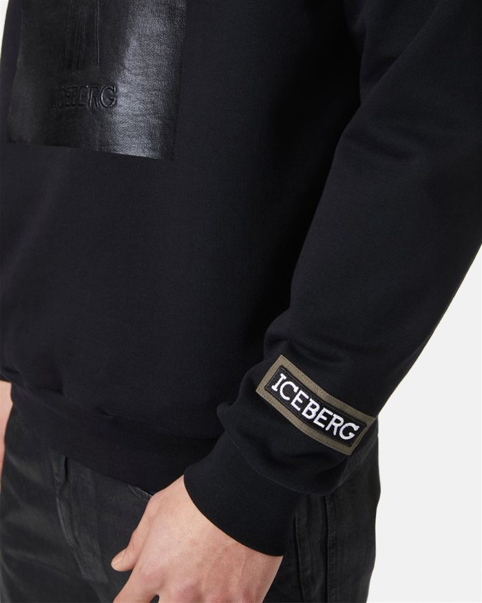 ICEBERG SWEATSHIRTS SHINE - BLACK