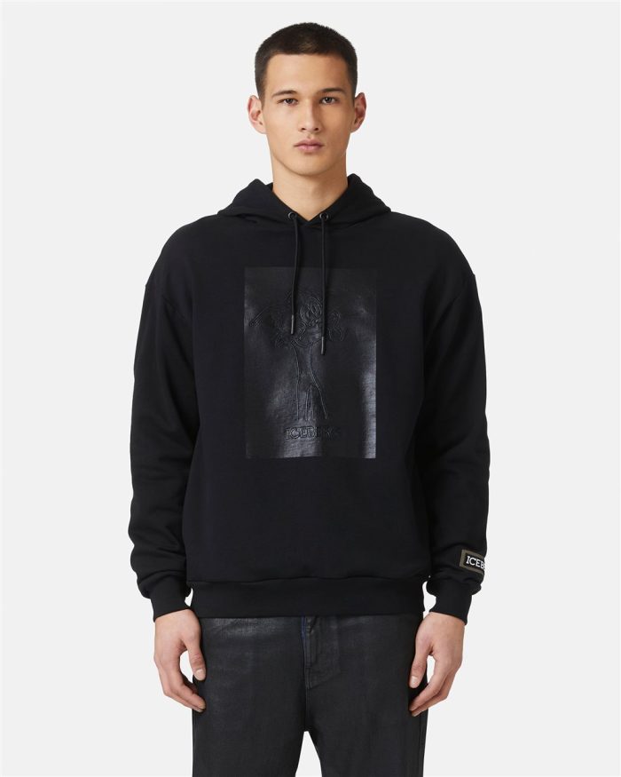 ICEBERG SWEATSHIRTS SHINE - BLACK