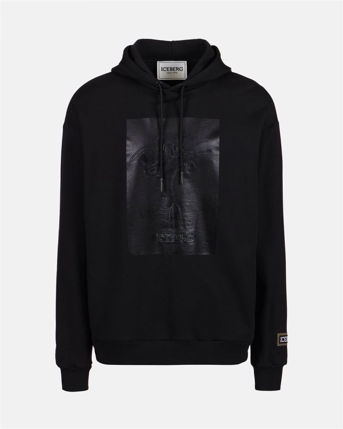 ICEBERG SWEATSHIRTS SHINE - BLACK