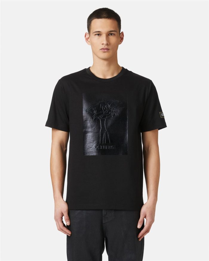 ICEBERG T-SHIRT SHINE - BLACK