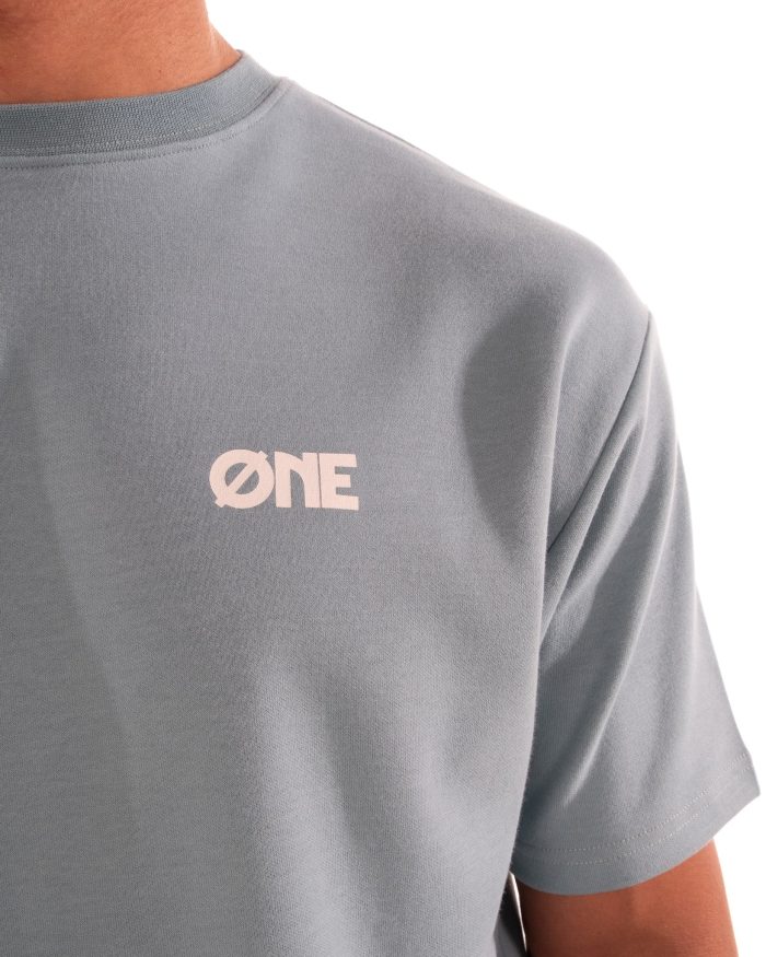 ØNE TEE LIGHT GREEN - DOTTED OFF WHITE