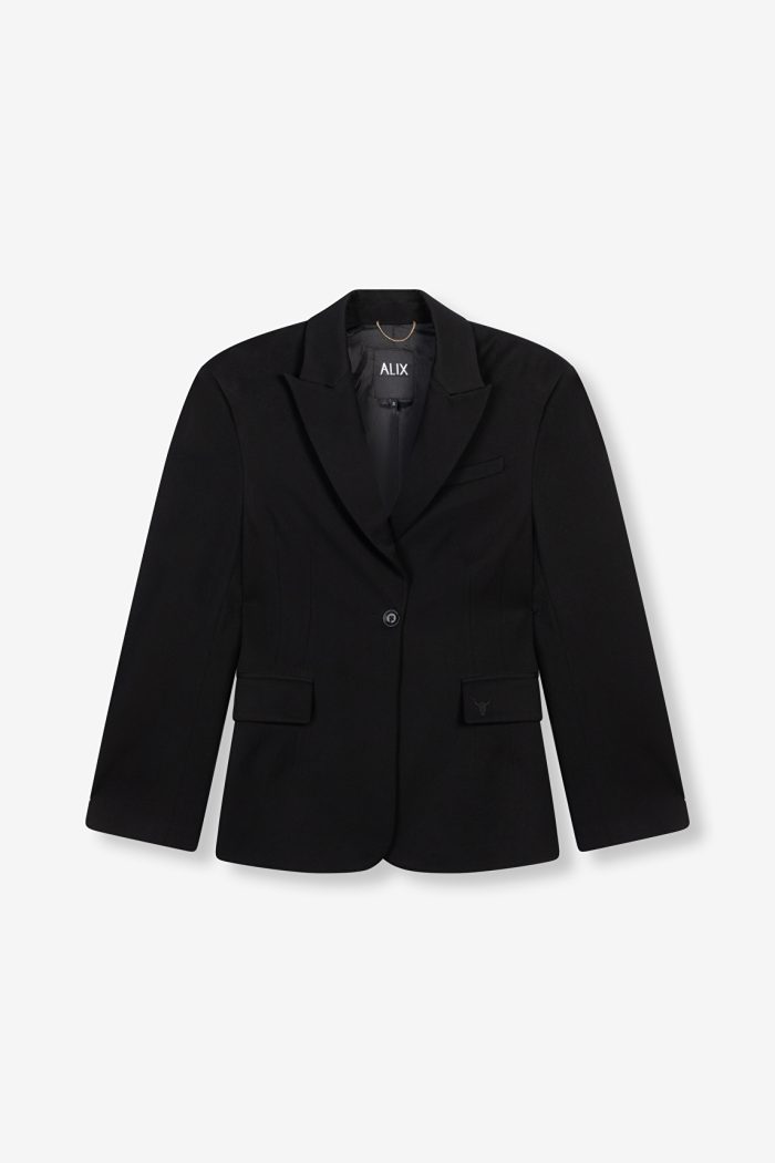 ALIX THE LABEL WOVEN HOURGLASS BLAZER