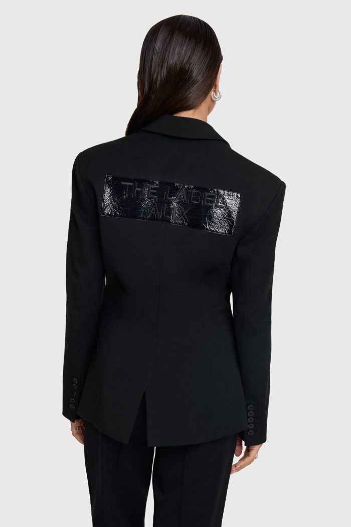 ALIX THE LABEL WOVEN HOURGLASS BLAZER