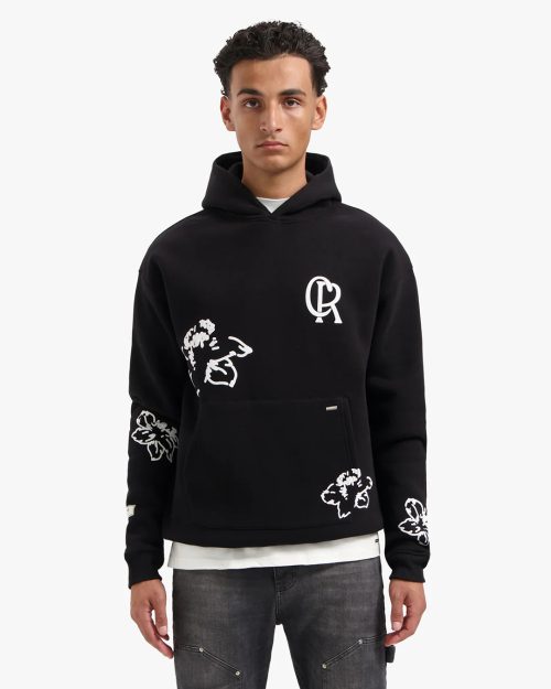 CROYEZ INITIAL FLOWER HOODIE