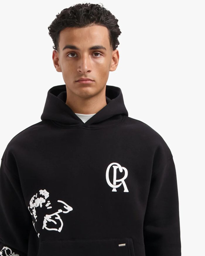 CROYEZ INITIAL FLOWER HOODIE