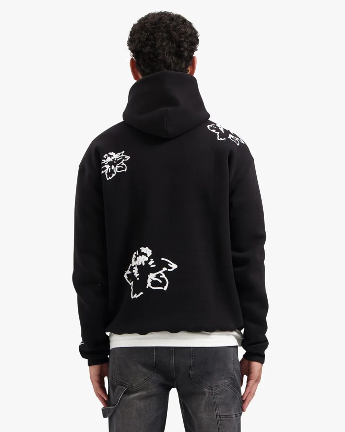 CROYEZ INITIAL FLOWER HOODIE