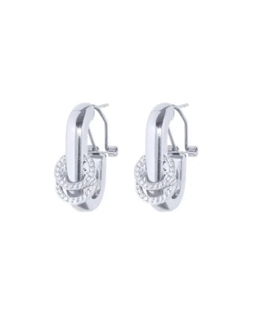 JULI DANS JEWELS IVANA GEMSTONE EARRINGS SILVER