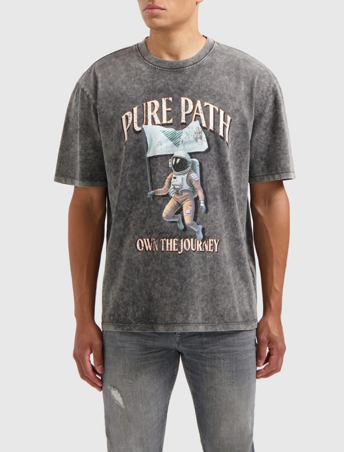 PURE PATH OVERSIZED FIT T-SHIRTS CREWNECK SS