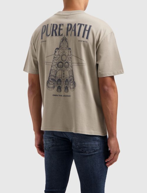 PURE PATH OVERSIZED FIT T-SHIRT CREWNECK SS