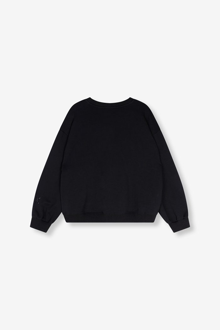 ALIX THE LABEL KNITTED STRASS BULL SWEATER