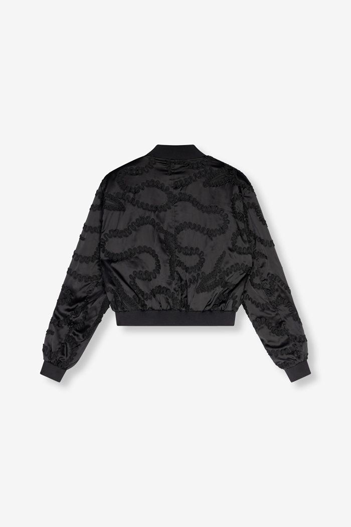 ALIX THE LABEL WOVEN BULL TAPE BOMBER