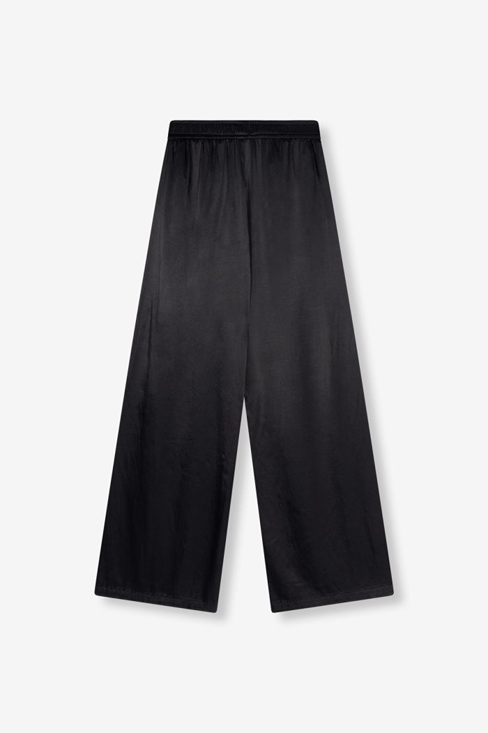 ALIX THE LABEL WOVEN SATIN WIDE LEG PANTS