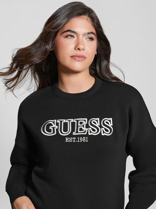 GUESS MIDGE CN SWEATSHIRT - BLACK