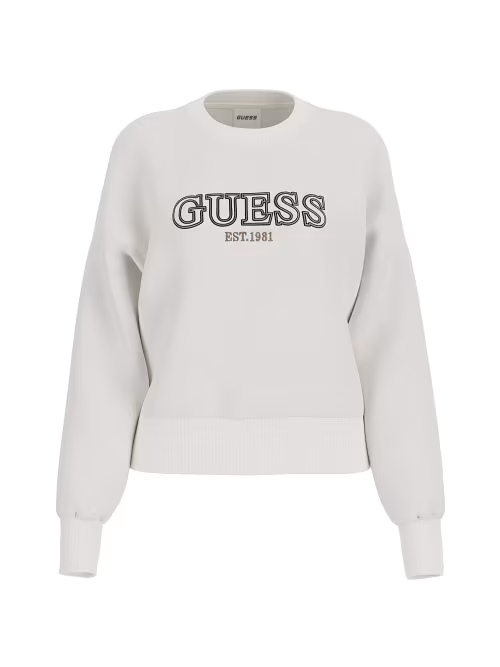 GUESS MIDGE CN SWEATSHIRT - SNOW CAP