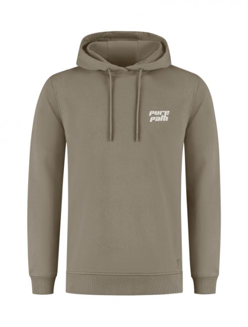 PURE PATH REGULAR FIT SWEATERS HOODIE LS