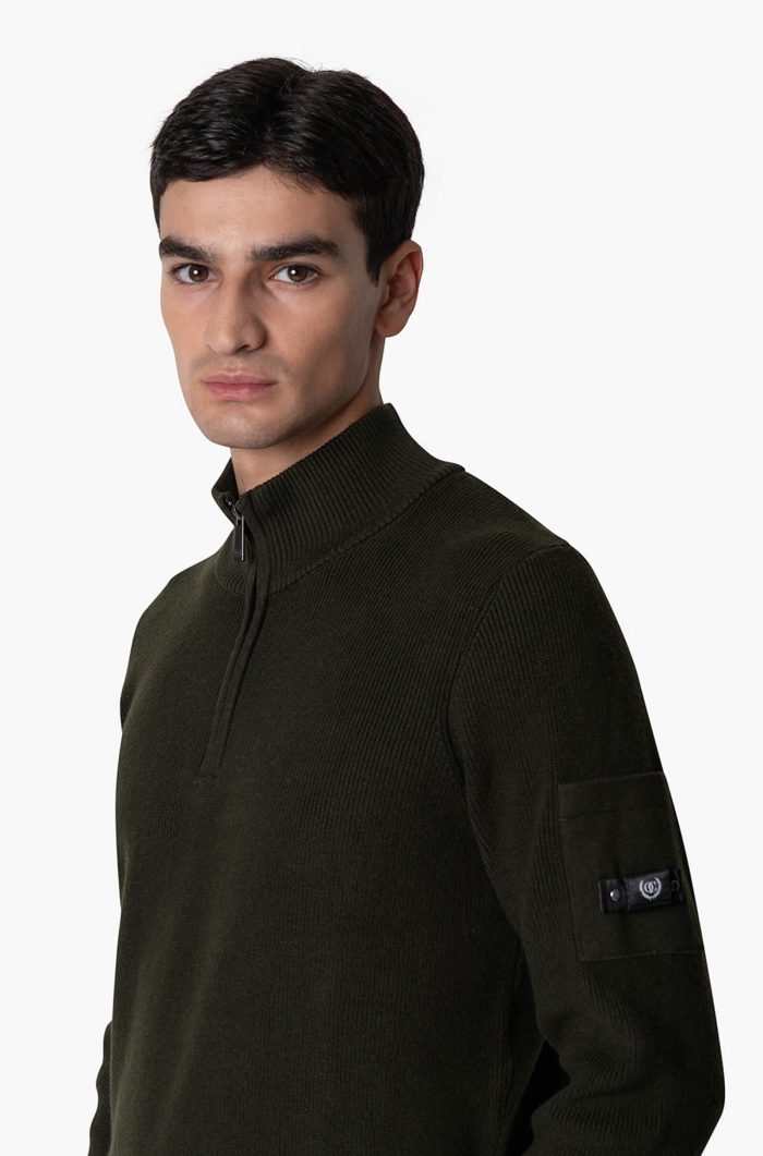 QUOTRELL COUTURE D'AZUR KNITTED HALFZIP