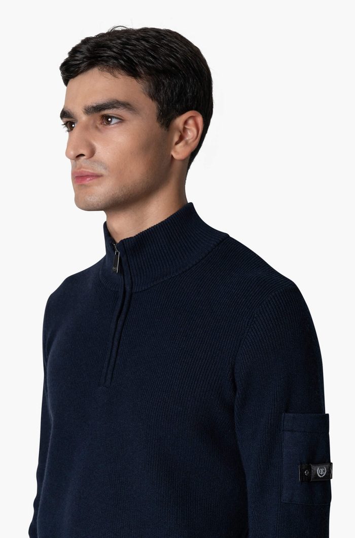 QUOTRELL COUTURE D'AZUR KNITTED HALFZIP