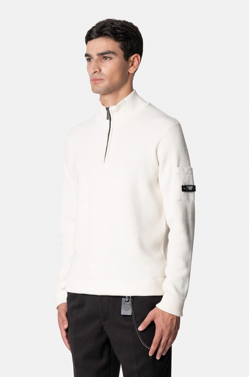 QUOTRELL COUTURE D'AZUR KNITTED HALFZIP