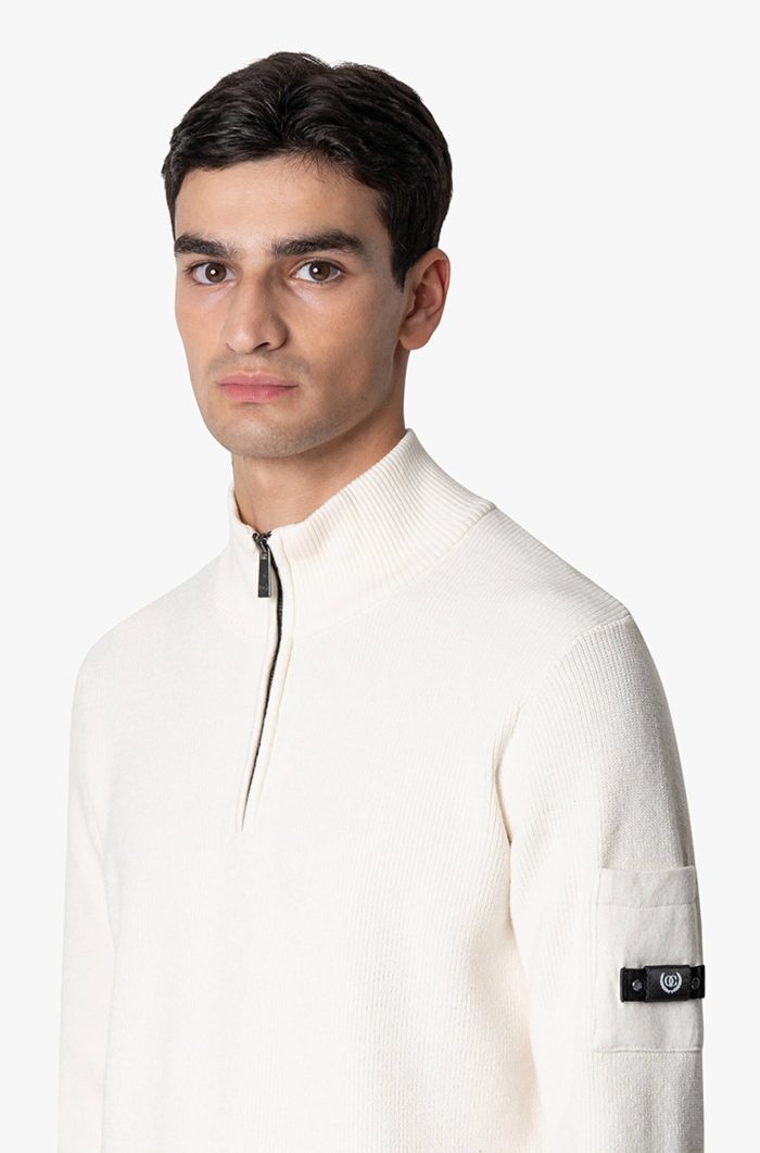 QUOTRELL COUTURE D'AZUR KNITTED HALFZIP