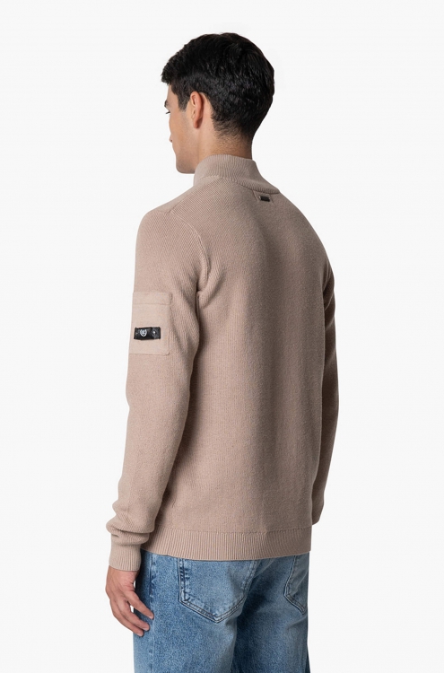 QUOTRELL COUTURE D'AZUR KNITTED HALFZIP