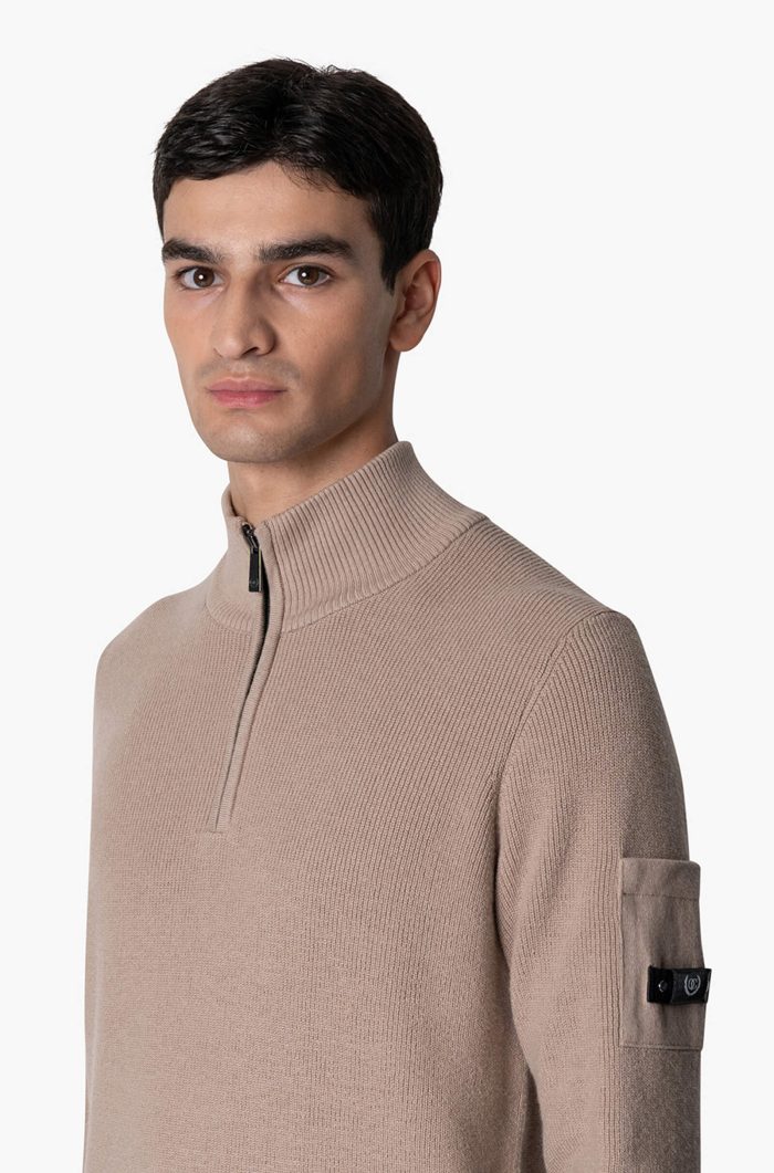 QUOTRELL COUTURE D'AZUR KNITTED HALFZIP