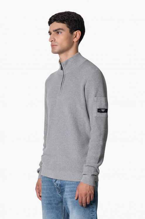 QUOTRELL COUTURE D'AZUR KNITTED HALFZIP