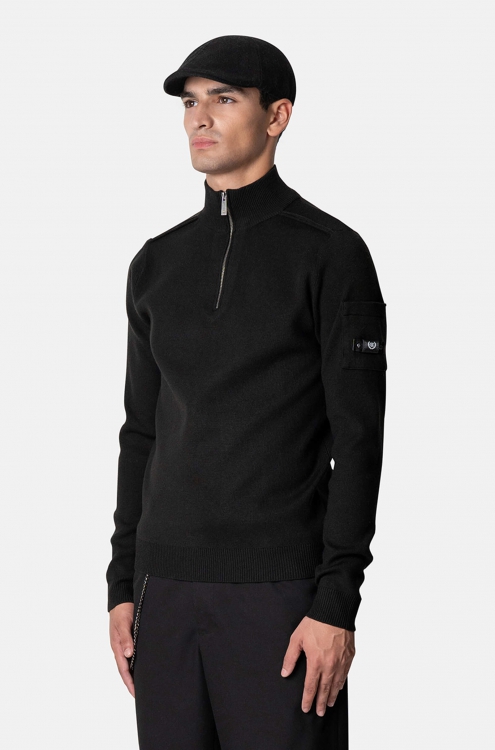 QUOTRELL COUTURE PALACE KNITTED HALFZIP