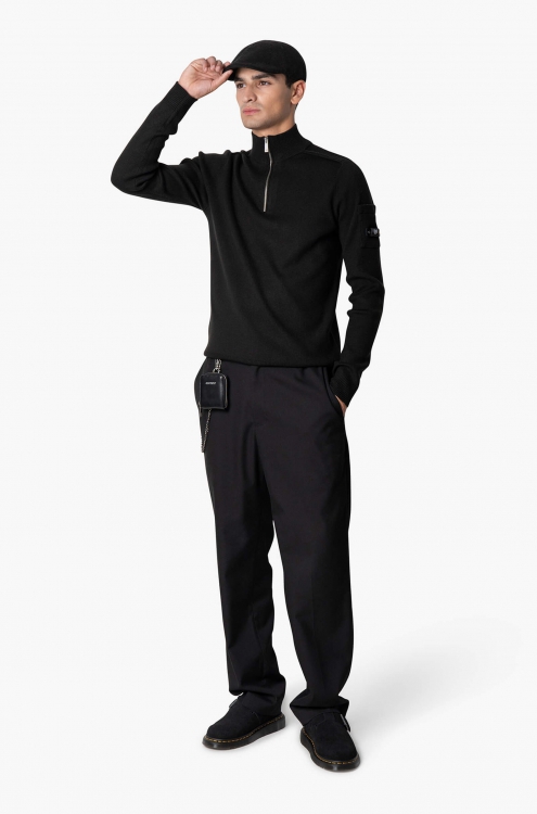 QUOTRELL COUTURE PALACE KNITTED HALFZIP