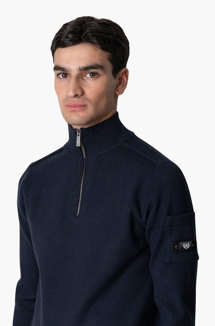 QUOTRELL COUTURE PALACE KNITTED HALFZIP