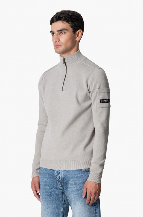 QUOTRELL COUTURE PALACE KNITTED HALFZIP