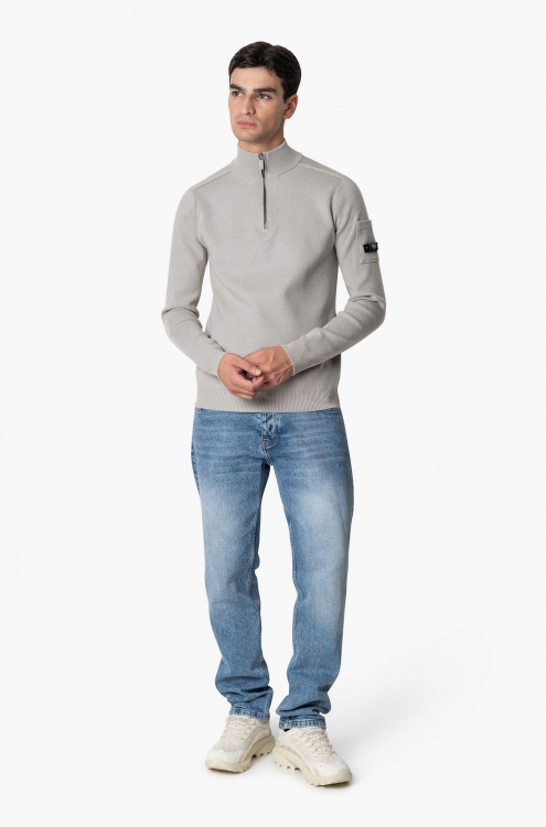 QUOTRELL COUTURE PALACE KNITTED HALFZIP