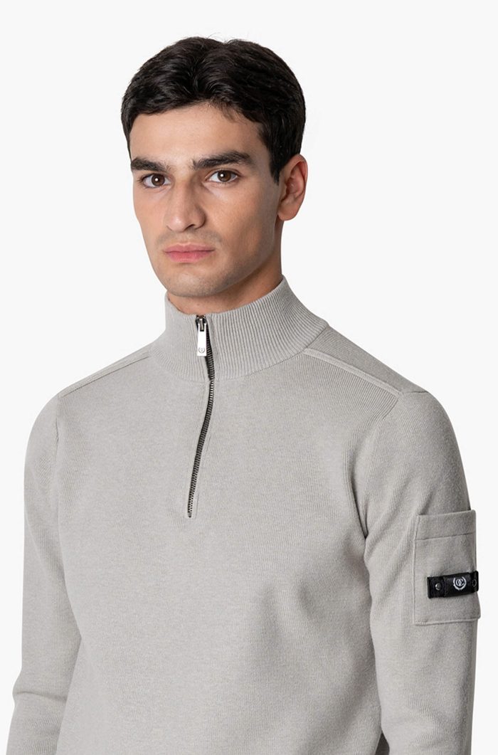 QUOTRELL COUTURE PALACE KNITTED HALFZIP