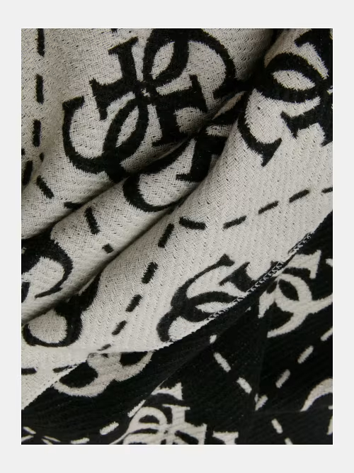 GUESS SCARF 70X190 - BLACK LOGO