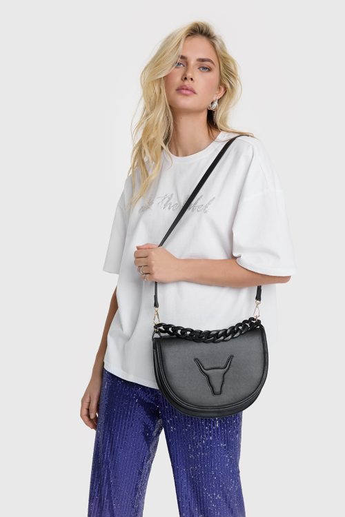 ALIX THE LABEL LADIES WOVEN CROSS BODY BAG