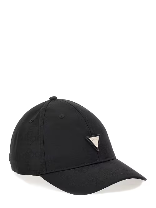 GUESS 4G LOGO BASEBALL CAP - 4G BLACK JACQUARD