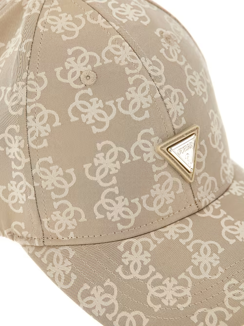 GUESS 4G LOGO BASEBALL CAP - 4G GREY HERB JACQUARD