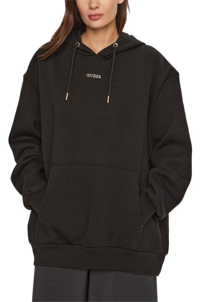 GUESS MIDGE OVERSIZED SWEATSHIRT - BLACK