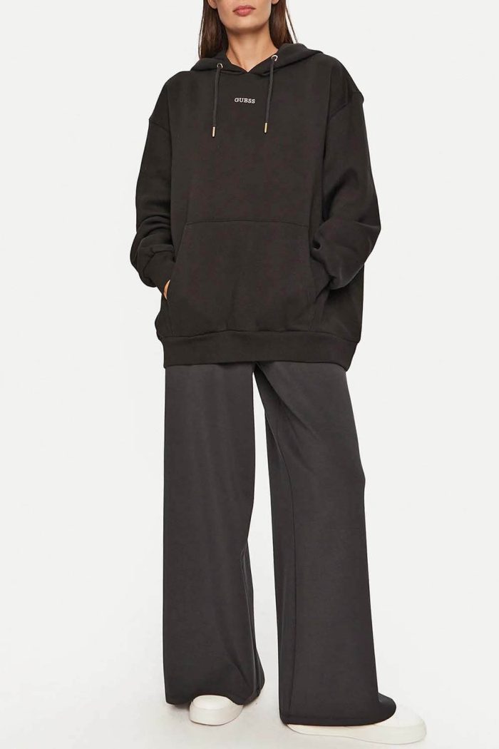 GUESS MIDGE OVERSIZED SWEATSHIRT - BLACK