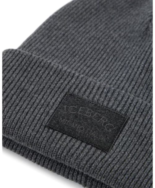 ICEBERG KNITTED BEANIE MILANO - GRIGIO MELANGE