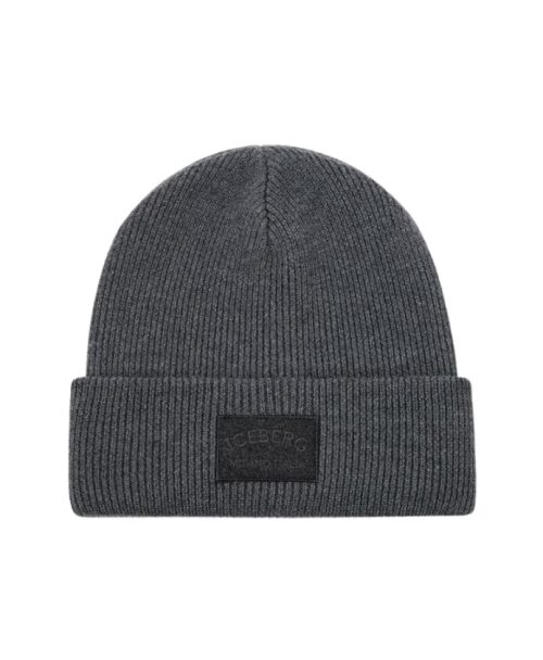 ICEBERG KNITTED BEANIE MILANO - GRIGIO MELANGE