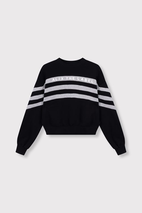 ALIX THE LABEL KNITTED CROPPED SWEATER