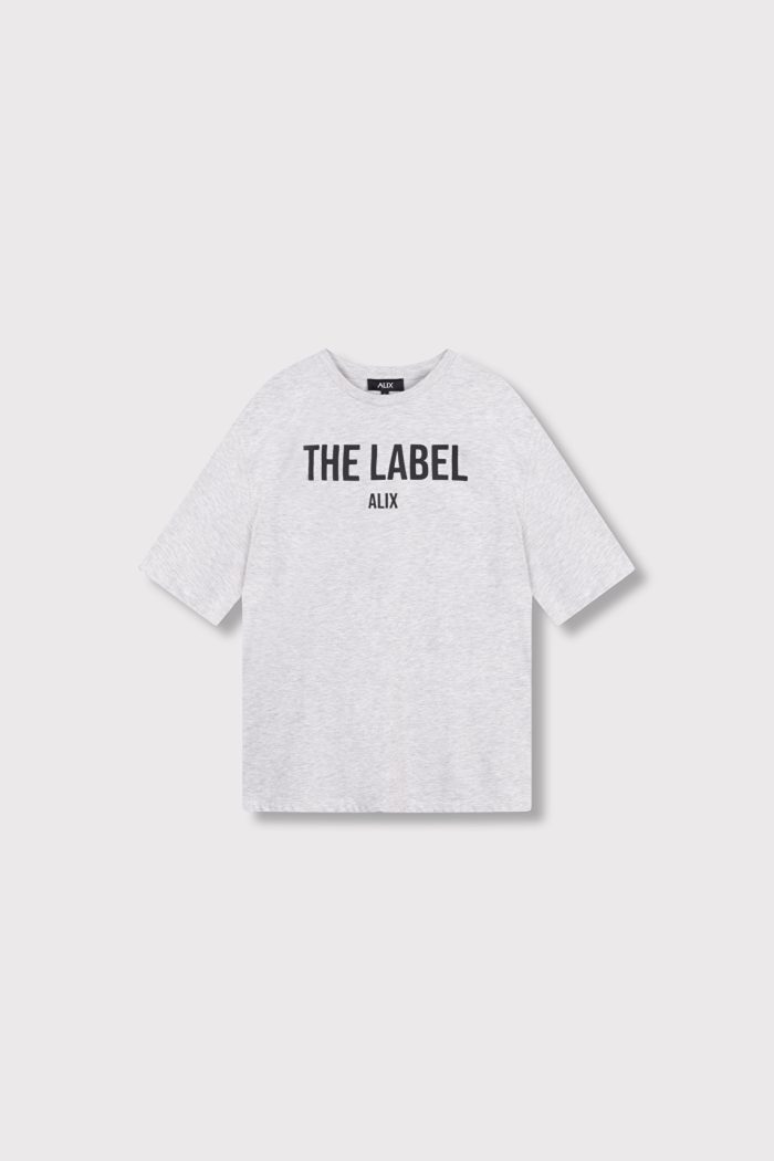 ALIX THE LABEL KNITTED THE LABEL T-SHIRT