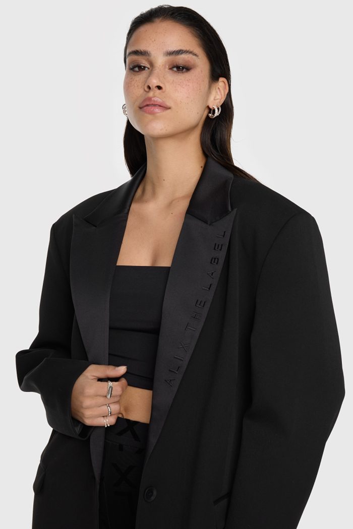 ALIX THE LABEL WOVEN BLAZER