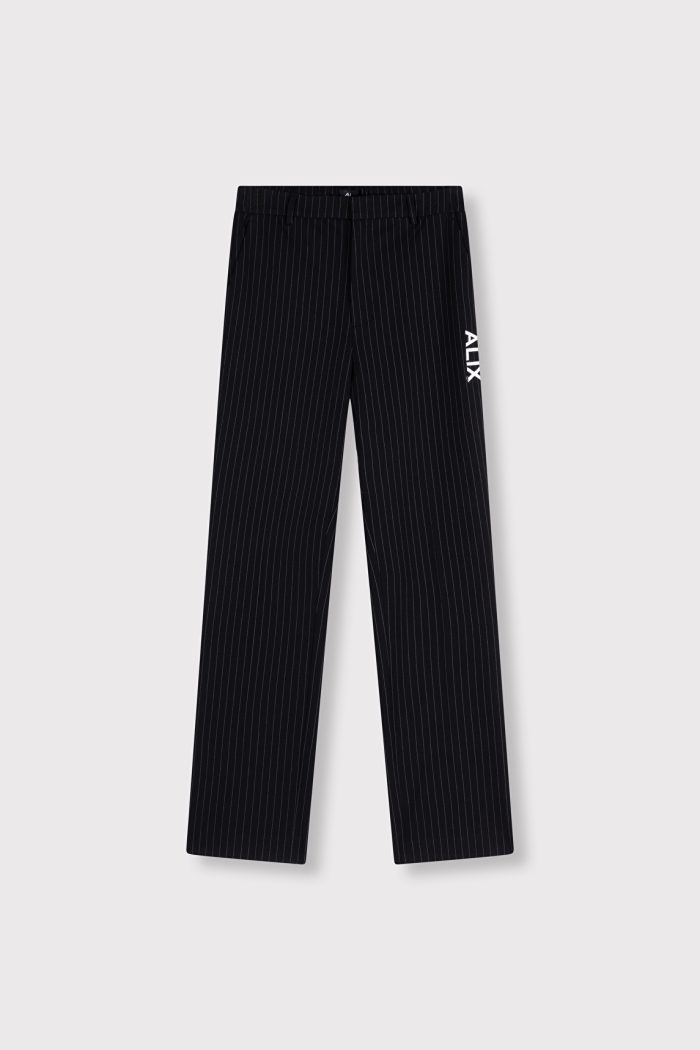 ALIX THE LABEL WOVEN RELAXED MIX SUIT PANTS