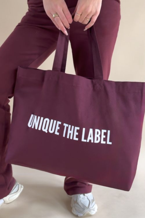 UNIQUE THE LABEL CANVAS TOTE BAG