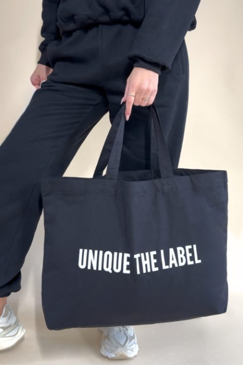 UNIQUE THE LABEL CANVAS TOTE BAG