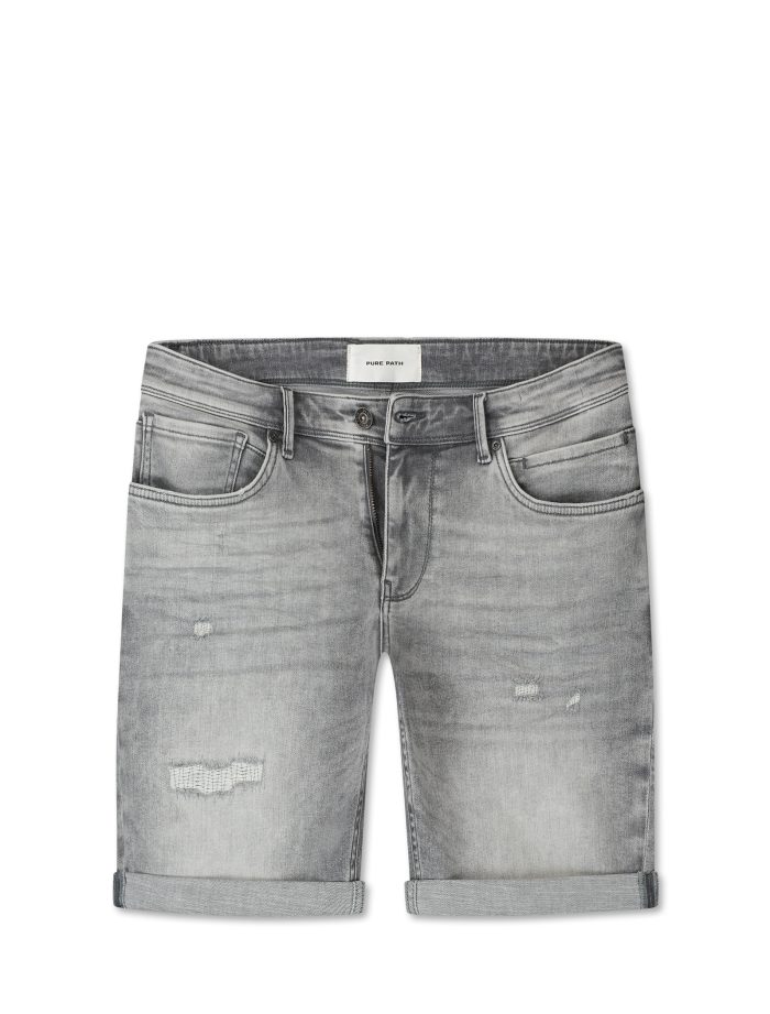 PURE PATH THE STEVE SKINNY FIT DENIM SHORT