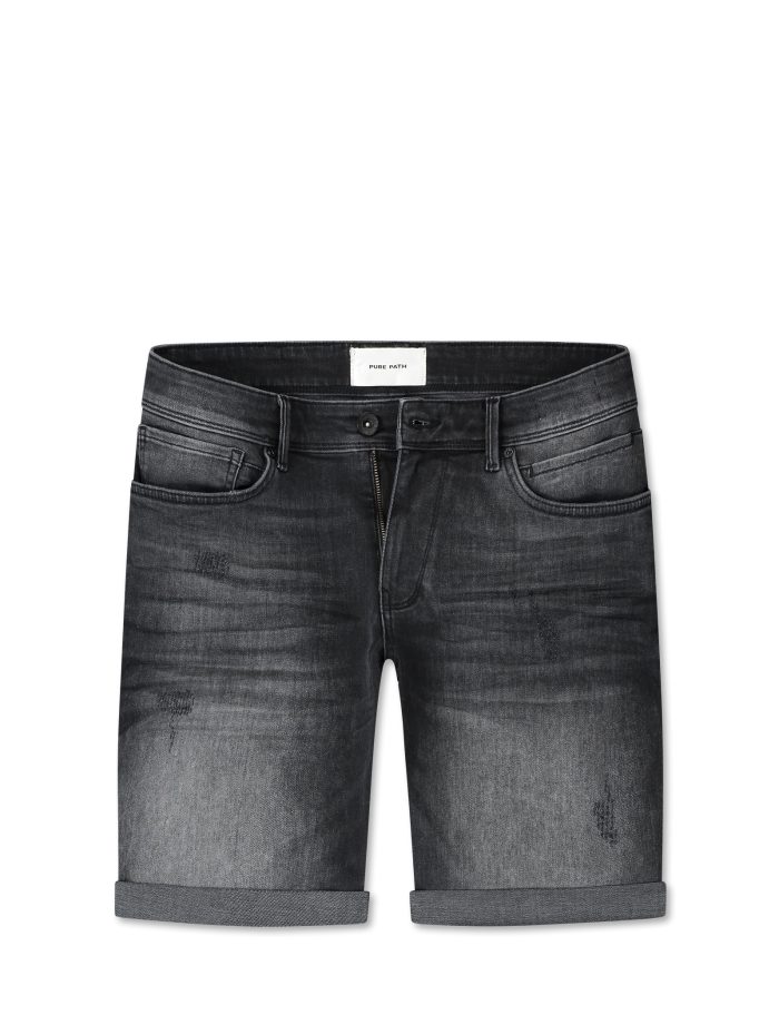 PURE PATH THE STEVE SKINNY FIT DENIM SHORT