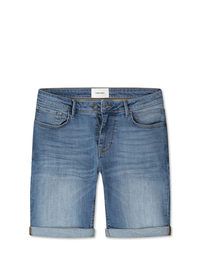 PURE PATH THE STEVE SKINNY FIT DENIM SHORT